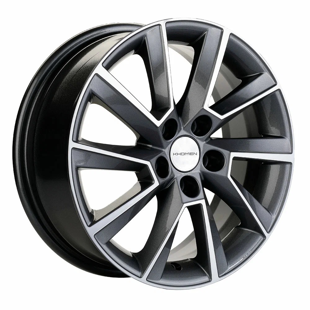 15X6.0 5/100 ET40 D57.1 Khomen Wheels KHW1507 (Polo) Gray-FP